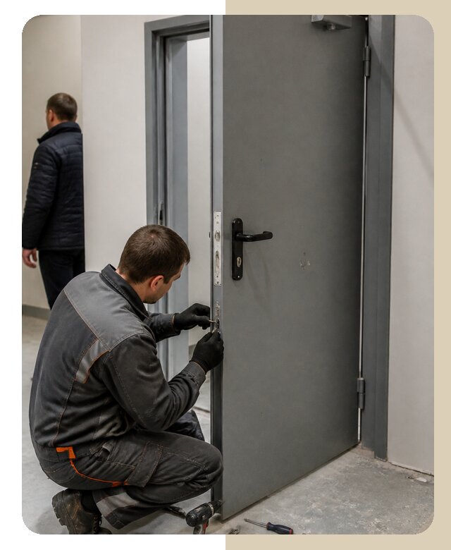 Ремонт противопожарной двери в Чехове по цене 6609 р. | ДвериЛегко-Чхв
